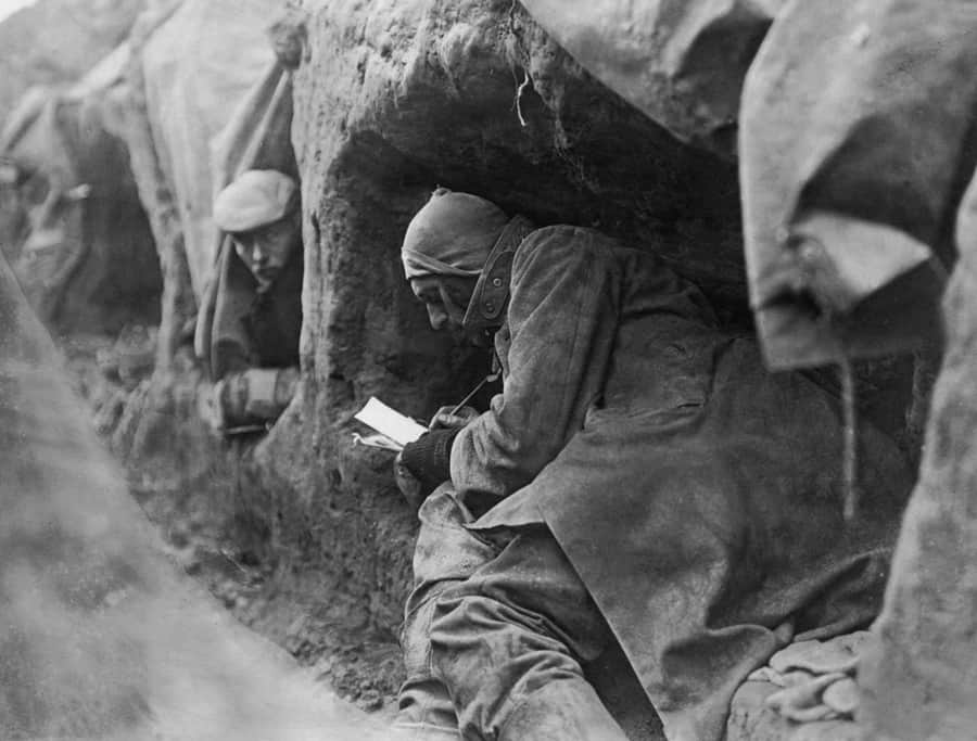 Soldiers-in-trenches-during-write-letters-home.-Life-in-the-trenches-was-summed-up-by-the-phrase-which-later-became-well-known-22Months-of-boredom-punctuated-by-moments-of-extreme-terror.22-The-Atlantic.jpg